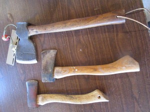 lot 80 image: Hatchets with Hewing