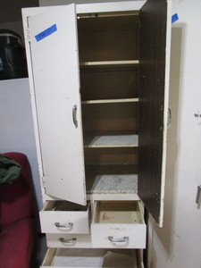 lot 96 image: Metal Door Cabinet
