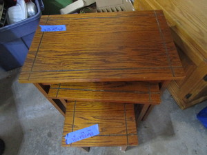 lot 100 image: Nesting Tables