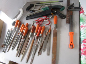 lot 130 image: Files, Squares, Saws