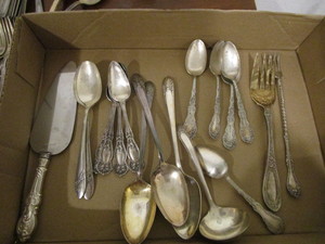 lot 151 image: Fancy Silverware with Sterling