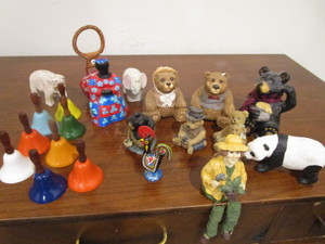 lot 183 image: Shelf Sitters, Bells, Bears