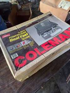 lot 48 image: Coleman Dual Fuel Campstove (New In Box)