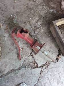 lot 129 image: Vintage Red Cast Iron Well Pump