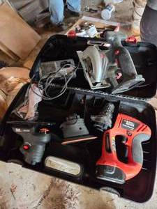 lot 136 image: Black & Decker Firestorm 12Volt Drill, Sander & Saw