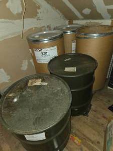 lot 156 image: Barrels Metal & Cardboard
