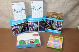 lot 13 image: Collection of Holiday LED String Lights and Rope Lights