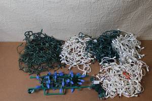 lot 35 image: Lot of Assorted Holiday and String Lights, Multicolor and White