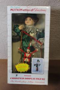 lot 38 image: Animated Christmas Display Figure by Motion-ettes of Christmas in Original Box