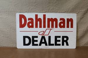 lot 52 image: Dahlman Dealer Metal Advertising Sign 18x12 Inch