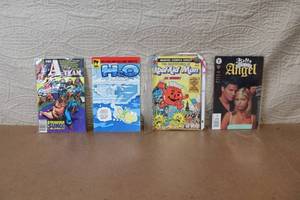 lot 93 image: Collection of 5 Comic Books Including The A-Team, Kool-Aid Man, H2O Toons, Buffy Angel, and Star Wars