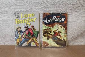 lot 94 image: Set of 2 Lone Ranger Comic Books and 2 Native American Postcards