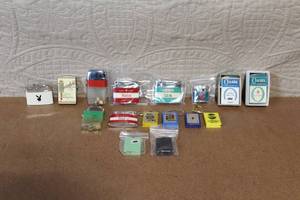 lot 102 image: Collection of 18 Vintage Cigarette Lighters and Novelty Keychains