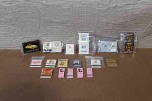 lot 111 image: Collection of 18 Vintage Advertising Matchbooks Various Brands and Locations