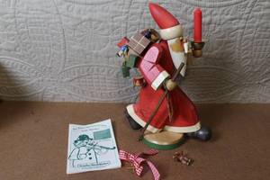 lot 117 image: Kthe Wohlfahrt German Wooden Santa Claus Smoker with Box