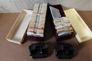 lot 132 image: Vintage Sawyers View-Master Lot with 2 Viewers and Large Slide Reel Collection