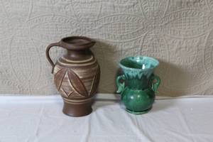 lot 273 image: Pair of Vintage Decorative Pottery Vases