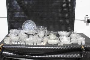 lot 288 image: Collection of Assorted Cut Glass Dishes, Bowls, and Drinkware