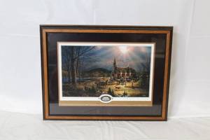 lot C-307 image: Terry Redlin Framed Print God Shed His Grace on Thee