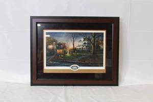 lot C-308 image: Framed Terry Redlin Print Years of Reflection 28x22 Inches