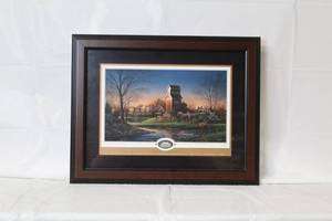 lot C-310 image: Framed Terry Redlin Art Print Above the Frated Plains