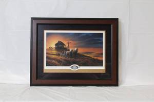 lot C-311 image: Framed Terry Redlin Print Water from a Clear Sky