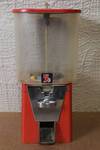 Vintage Oak Mfg Co. 5 Cent Red Gumball Candy Vending Machine