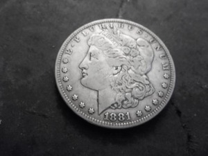 lot 10 image: 1981 CC Morgan Silver Dollar