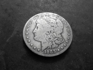 lot 13 image: 1883 CC Morgan Silver Dollar