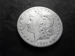 lot 19 image: 1885 S Morgan Silver Dollar