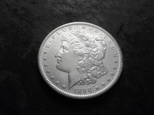 lot 26 image: 1890 S Morgan Silver Dollar