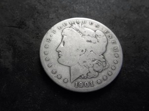 lot 37 image: 1901 S Morgan Silver Dollar