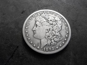 lot 12A image: 1892 S Morgan Silver Dollar