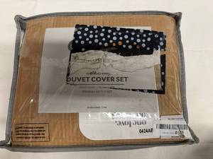 lot 18 image: Bare King Size Duvet Cover-BlackCharcoal