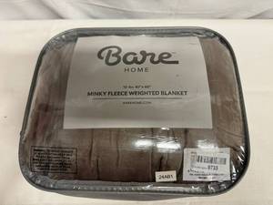 lot 19 image: Bare 10lb Weighted Blanket
