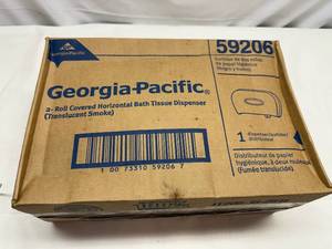 lot 51 image: Georgia Pacific 2 Roll Covered Horizontal Bath Tissue Holder