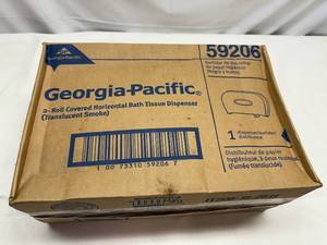 lot 52 image: Georgia Pacific 2 Roll Covered Horizontal Bath Tissue Holder
