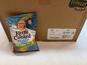 lot 54 image: 64 Lays Kettle Salt & Vinegar Chips