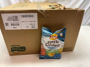 lot 56 image: 64 Lays Kettle Salt & Vinegar Chips