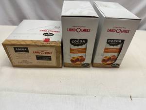 lot 371 image: 3x 12pkgs Land O Lakes-Carmel & Chocolate Cocoa Mix