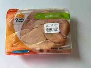 lot 122 image: BB. 3lbs avg Family Size Boneless Skinless Chicken Breasts