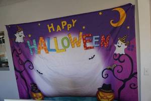 lot 50 image: Happy Halloween Banner Flag