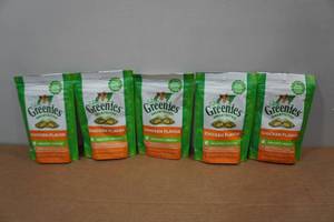 lot 97 image: 5 Feline Greenies Smartbites Treats for Cats - 2.1oz