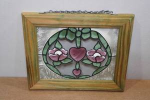 lot 130 image: Stained Glass Window Dcor