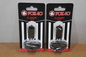 lot 137 image: Fox 40 Classic Pealess Whistles