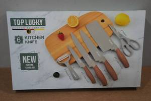 lot 144 image: Top Lucky 6 Pc Kitchen Knife Set