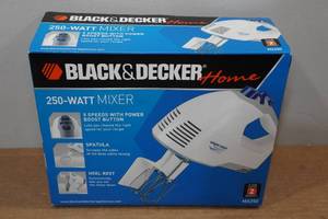lot 155 image: Black and Decker Home 250 Watt Hand Mixer