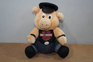 lot 160 image: Harley Davidson Plush Biker Pig