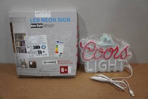 lot 188 image: Coors Light LED Sign
