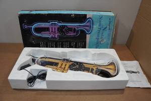 lot 195 image: Neon Trumpet Clock